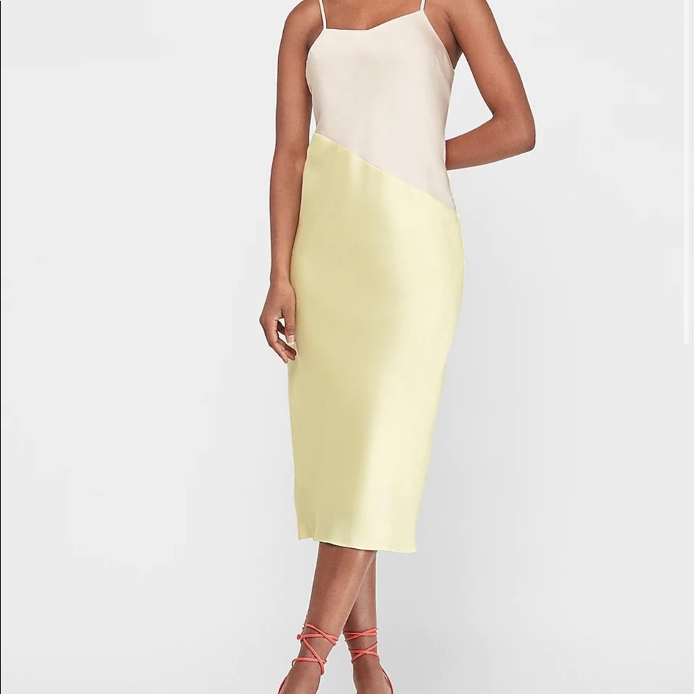 Satin slip dress